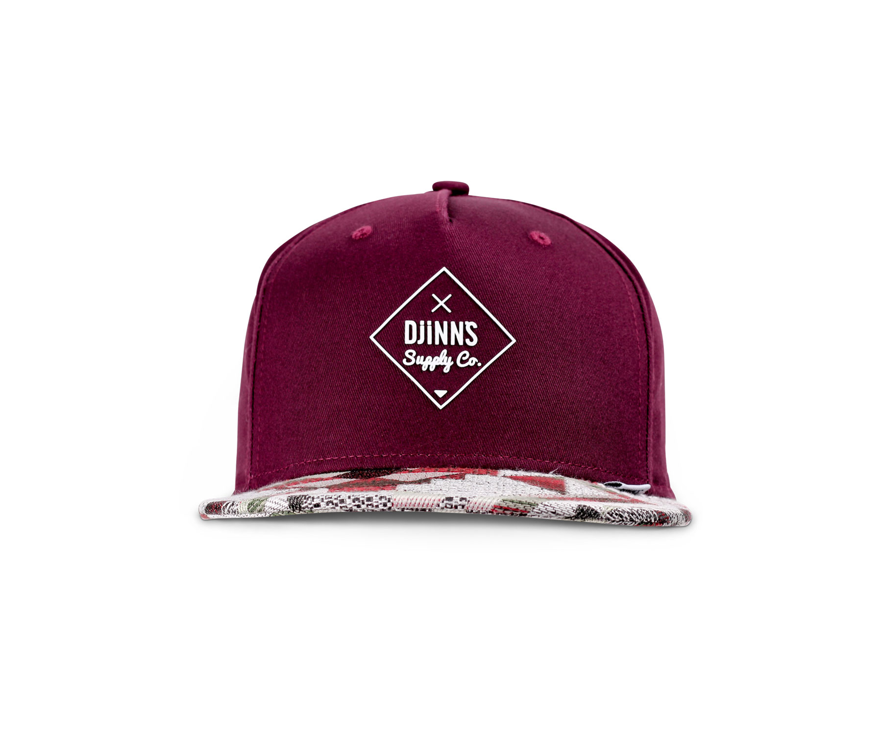 5 Panel Snapback Cap Rubber Aztek