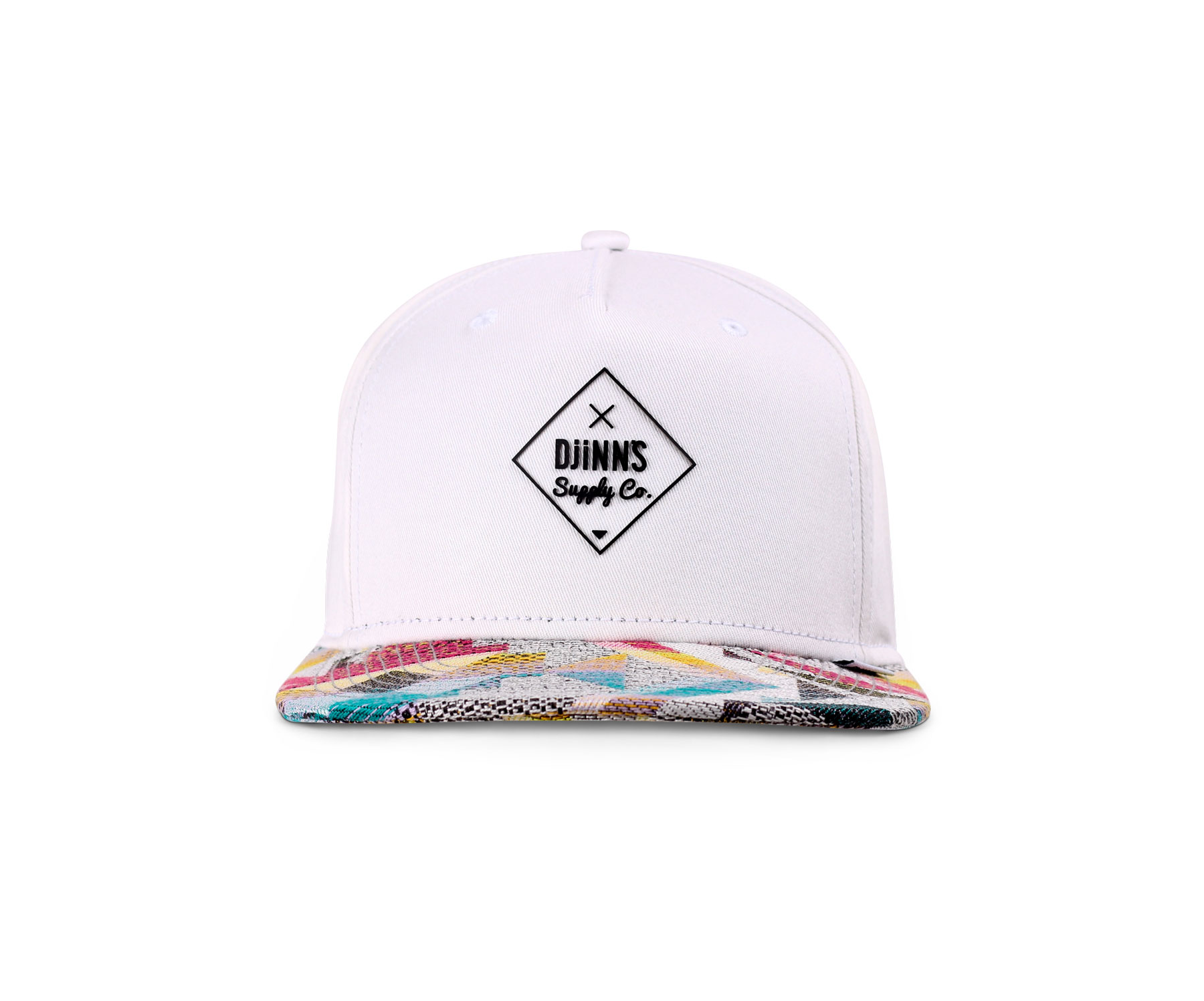 5 Panel Snapback Cap Rubber Aztek