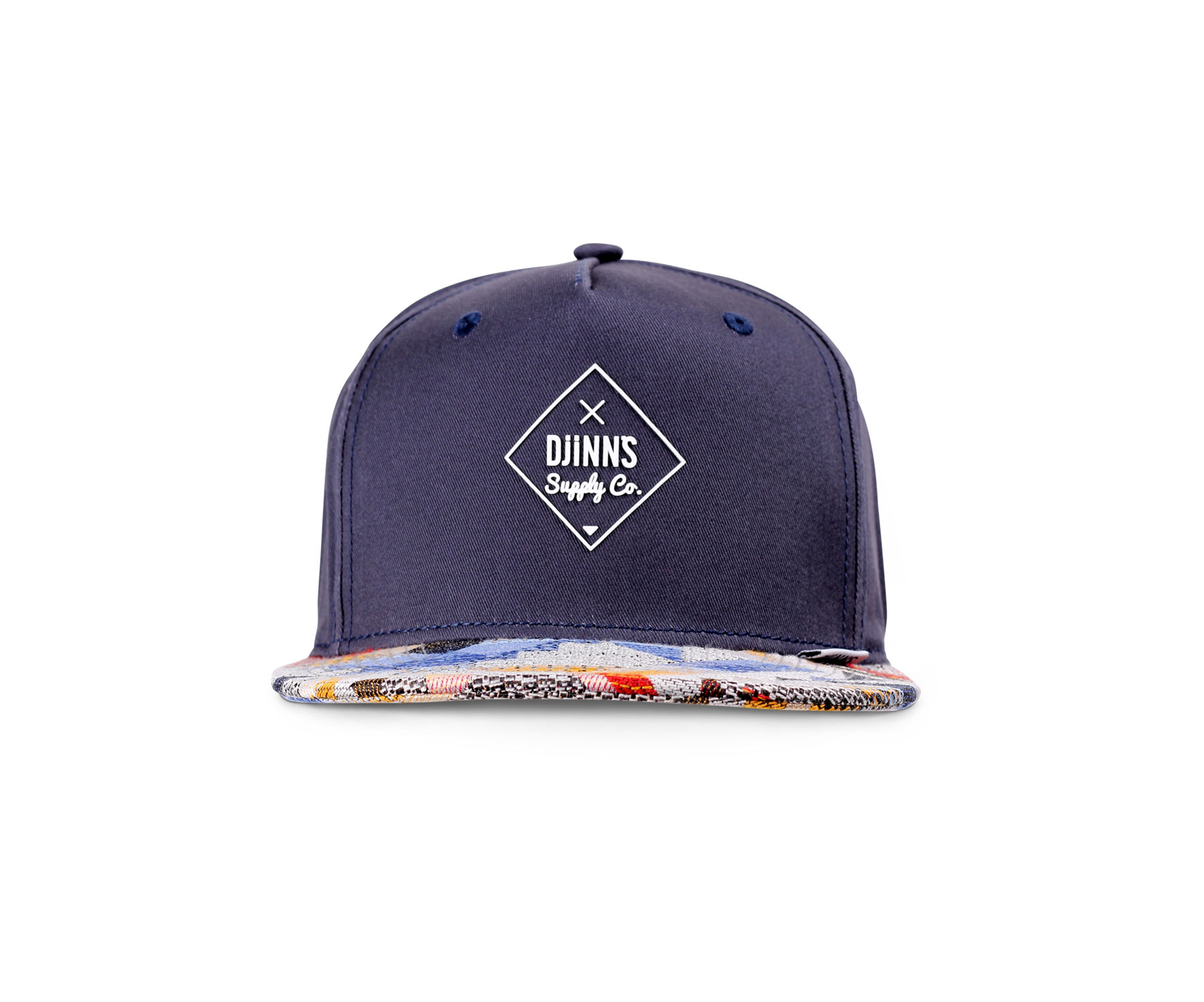 5 Panel Snapback Cap Rubber Aztek