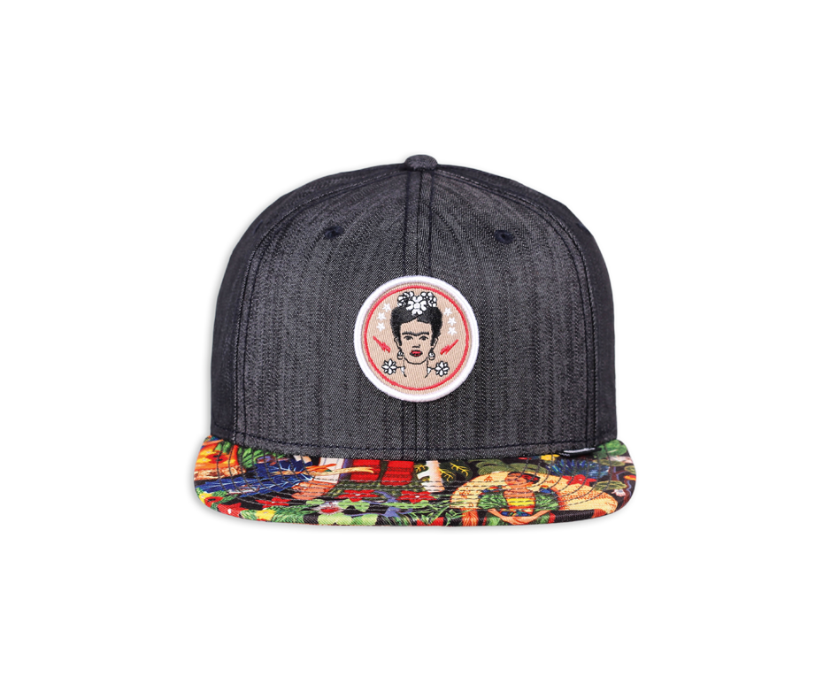 6 Panel Snapback Cap Frida Linen Rev.