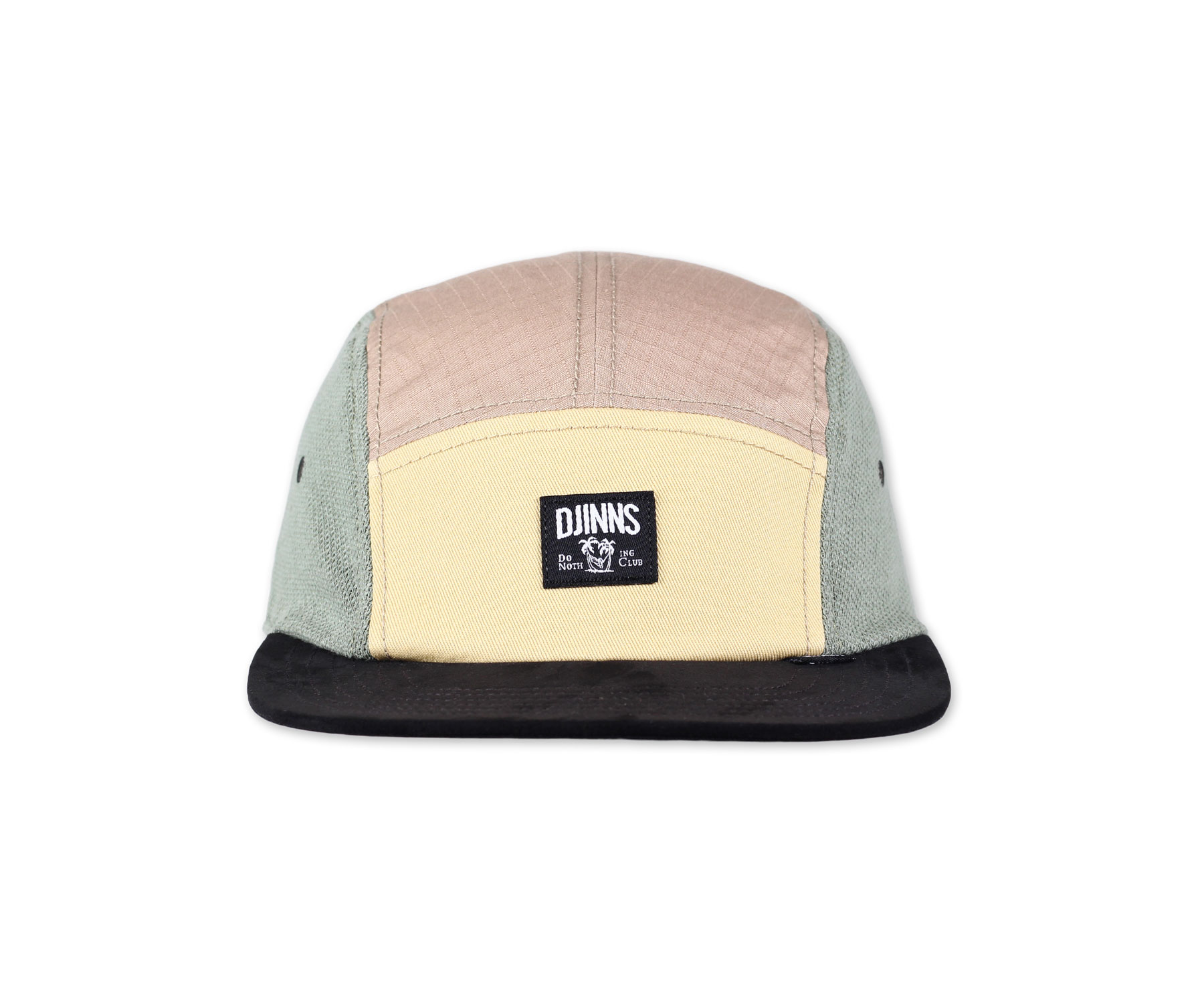 5 Panel Flat Cap Fab Mix